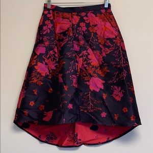 Anthropologie Eva Franco pink floral skirt sz 6